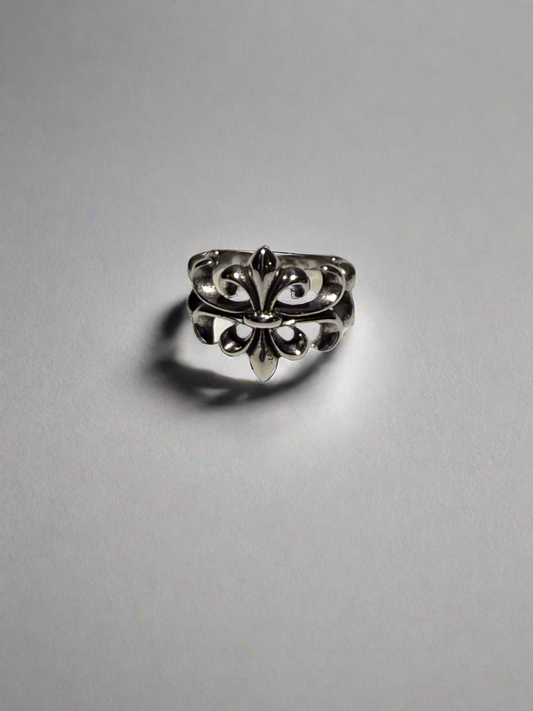Fleur De Lis Distressed Ring
